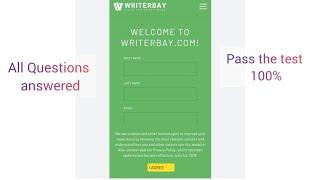 Writerbay test answer [upl. by Reviel]