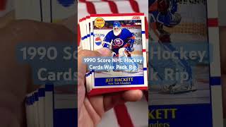 1990 Score NHL Hockey Cards Wax Pack Rip junkwax sportscards hockeycards [upl. by Odnanreh]