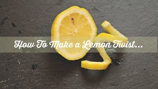 How To Make a Lemon Twist  Food amp Drink  Jenny On The Spot [upl. by Nelleh]