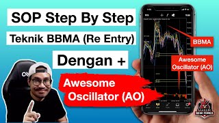 Teknik Forex Mudah  BBMA Reentry Dengan Awesome Oscillator SOP Lengkap 2021 [upl. by Llenaej]