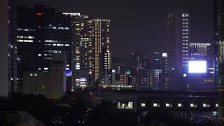 Tokyo Night Scenery from train [upl. by Ahsil]