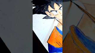 Goku drawing easy step by step shortfeed shtrendingshorts trending youtube shorts shgoku art [upl. by Suraved531]