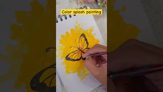 Drawing simple butterfly 🦋 painting shorts shortvideo drawing easypainting butterflypainting [upl. by Mulcahy38]