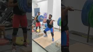 120 kg clean training gymmotivation sports weightlifter weightlifting olympicmedal trending [upl. by Lorena95]