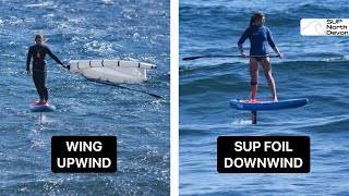 Wing Upwind Deflate SUP Downwinder [upl. by Legim]