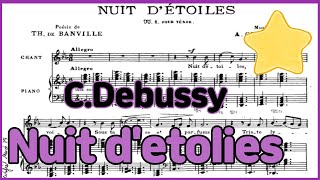 Nuit detoiles  CDebussy Piano Accompaniment 드뷔시 별이 빛나는 밤 피아노 반주 [upl. by Willabella]