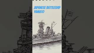 Japanese battleship Yamato Drawing [upl. by Schnurr]