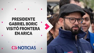 quotSe está controlando de mejor maneraquot Presidente Boric visitó frontera en ARICA  CHV Noticias [upl. by Ainatit]