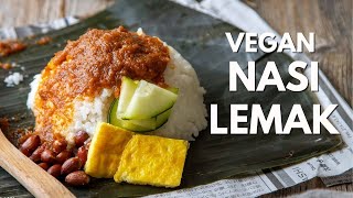 Most authentic vegan Nasi Lemak Bungkus  椰酱饭 [upl. by Paviour]