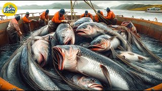 How Chinese Fishermen Catch Millions Of Tons Of Salmon Catfish And Tilapia [upl. by Yojenitsirk]