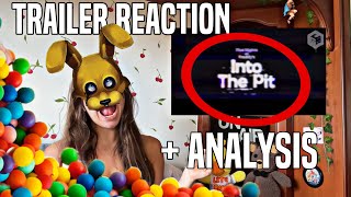 BONNIE FLOSSING  FNAF Into The Pit  Trailer Reaction amp Analysis  Ellie Jolly [upl. by Delbert]