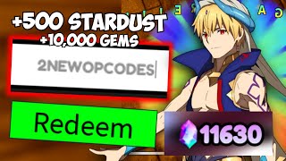 2 NEW OP CODES 500 FREE STARDUST amp 10000 GEMS  All Star Tower Defense Update Log [upl. by Geno]