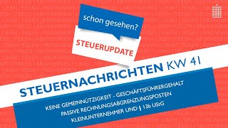 Steuernachrichten  Update 412020  Kostenlos amp schnell informiert [upl. by Harraf]