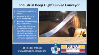 Industrial Deep Flight Curved Conveyor [upl. by Yeroc803]