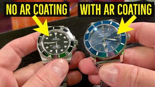 Watch with AR Coating vs Watch Without AR Coating [upl. by Salahcin]