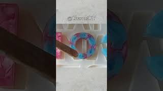 DIY Epoxy Resin Craft and Accessories  Resin Alphabet Letter Keychain [upl. by Monie230]