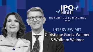 IPO Night 2024  Interview mit Christiane GoetzWeimer und Wolfram Weimer [upl. by Zacharia]