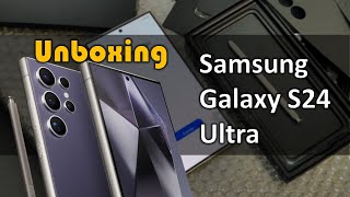 Samsung Galaxy S24 Ultra Purple Unboxing [upl. by Corby558]