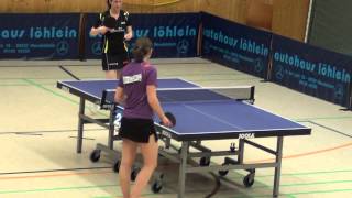 Tischtennis 2Bundesliga Damen TTC Optolyth Optik Wendelstein vs TTF Frankenthal 2013 [upl. by Annagroeg]