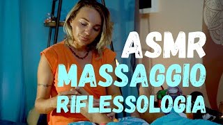 ASMR  massaggio riflessologia plantare rilassante  Best Sleep Relief [upl. by Orrocos]