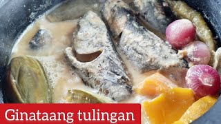 Ginataang Tulingan na may kalabasa at talong [upl. by Ainollopa180]