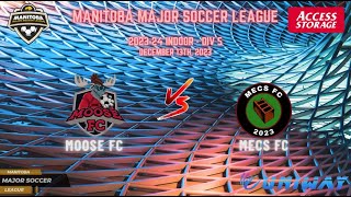 December 13th WSF Div 5 Moose FC vs Mecs FC [upl. by Eibbil]