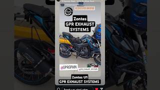 Zontes GPR EXHAUST SYSTEMS [upl. by Ahsinnor160]