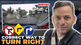 Turning Right At JunctionsPass Your Driving Test [upl. by Ybot]