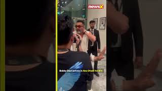 watch  Bobby Deol arrives in Abu Dhabi for IIFA Awards  NewsX [upl. by Asirral641]