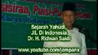 SEJARAH YAHUDI amp ISLAM LIBERAL DI INDONESIA 3  DR RIDWAN SAIDI [upl. by Danelle]