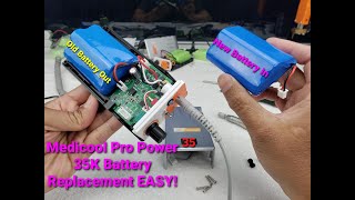 How To Replace or Change Battery for Medicool Pro Power 35K drill VERY EASY [upl. by Anemij]