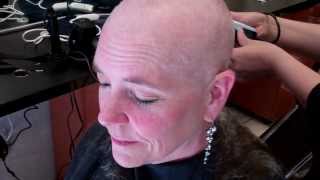 Susan gets hair shaved off before chemo takes it all out [upl. by Mell]