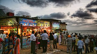 Mumbais Famous Juhu Chowpati  Famous Chowpatty Bhelpuri  Mumbai Street Food  Indian Street Food [upl. by Auerbach]