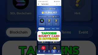 Tap Coin Bounty 16 November  Tap Coin Daily Combo  Tap Coin Today Bounty  Tap Coin ComboTap Coin [upl. by Flss]