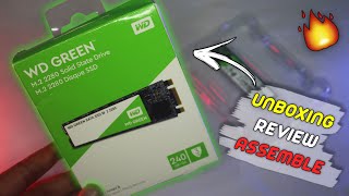 WD Green M2 2280 SSD Speed Test 🔥🔥🔥 Unboxing Review Assemble Western Digital Solid State Drives [upl. by Nallak314]