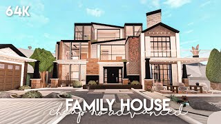 Cheap No Advanced Placing Family House  Bloxburg Speedbuild [upl. by Cynthia487]