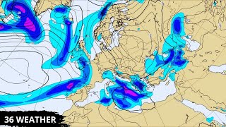 ΚΑΙΡΟΣ  6 Δεκεμβρίου 2024  Μοντέλο ECMWF  Υετός  βροχές καταιγίδες  Στην Ευρώπη [upl. by Bobker566]