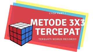 RUMUS TERCEPAT MAIN RUBIK 3X3 Metode CFOP part 1 [upl. by Euqnomod]