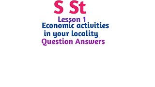 Economic Activities In Your Locality Question Answers Class 8 [upl. by Alleon242]