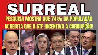 URGENTE Pesquisa mostra que população acredita que STF incentiva a corrupção [upl. by Wolfe]