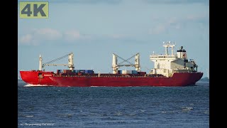 NUNAVIK  Shipspotting Germany 🇩🇪 IMO 9673850  River Elbe near City Otterndorf  4K VIDEO [upl. by Helgeson328]