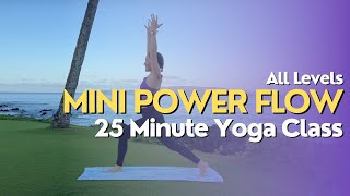 25 Minute Yoga Class  Mini Power Flow [upl. by Atoel647]