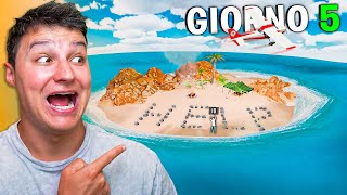 SOPRAVVIVO per 100 GIORNI sullISOLA SPERDUTA di GTA 5 🏝️ [upl. by Kamin]