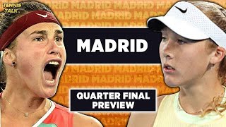 Sabalenka vs Andreeva  Madrid Open 2024 QF  Tennis Prediction [upl. by Neeuq113]