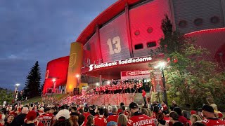 Johnny amp Matthew Gaudreaus Candlelight Vigil  Calgary Flames Saddledome [upl. by Enyaz]