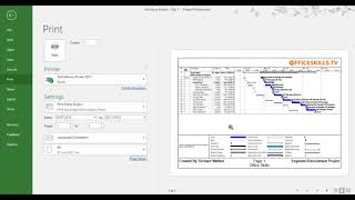 Printing with Headers and Footers in Microsoft Project [upl. by Quill438]