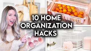 10 CLEVER HOME ORGANIZATION IDEAS  STORAGE HACKS [upl. by Anuqahs]