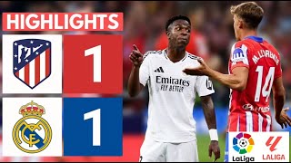 EXTENDED HIGHLIGHTS  ATLETICO MADRID VS REAL MADRID 1  1  LALIGA MATCH [upl. by Inavoy59]