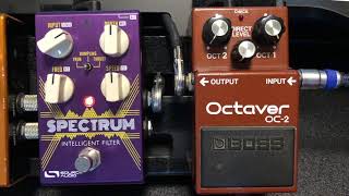 Boss OC2 vs Source Audio Spectrum octave [upl. by Olenka]