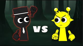 Incredibox Sprunki Black Vs Yellow Phase 3  Incredibox Sprunki Animation [upl. by Aleen]